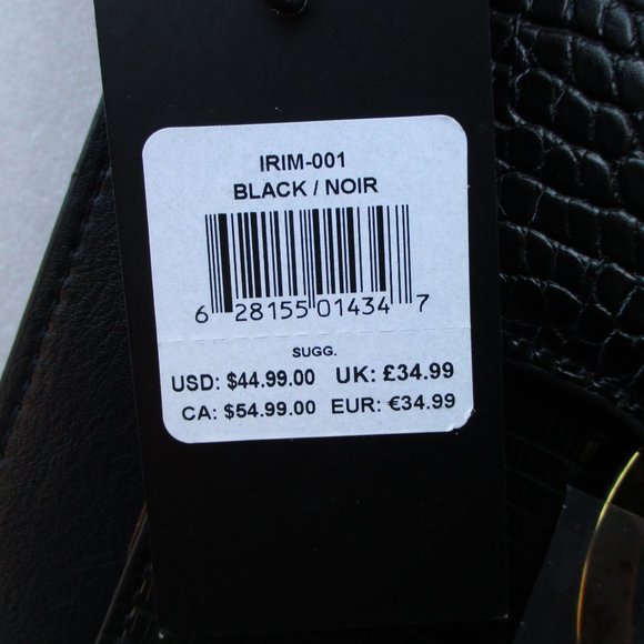 Rachel Zoe Irim Crossbody Bag in Black Faux Croc - Picture 2 of 3